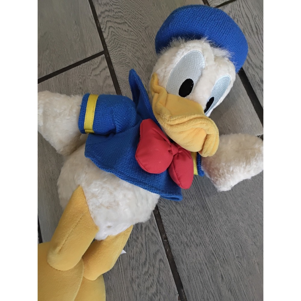 Disney Parks Donald Duck‎ Plush Stuffed Animal Classic Sailor Outfit Blue Knit